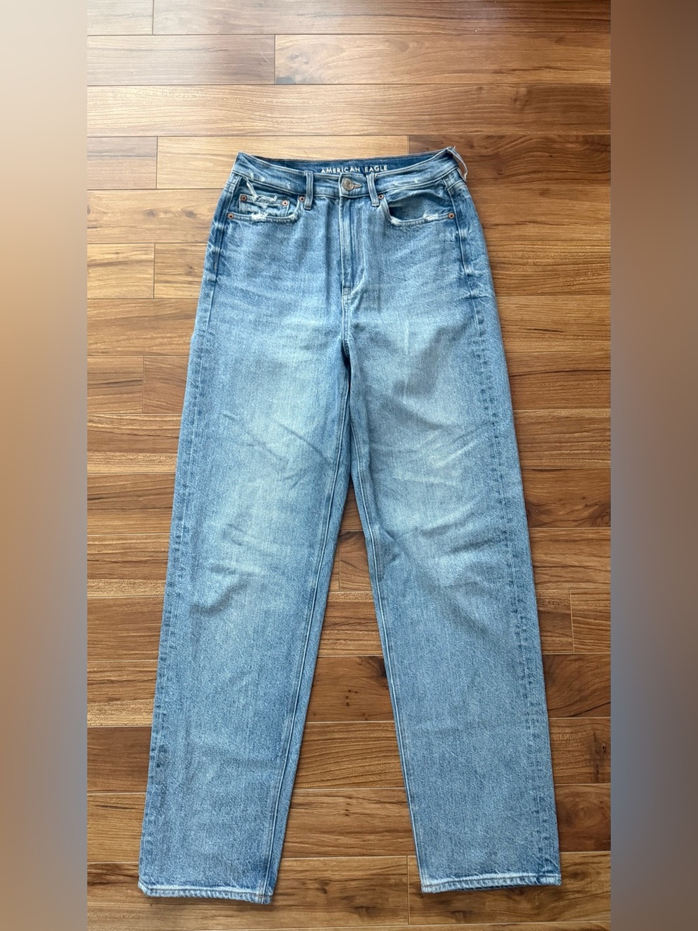 American Eagle Outfitters Light Blue Straight Leg Jeans
